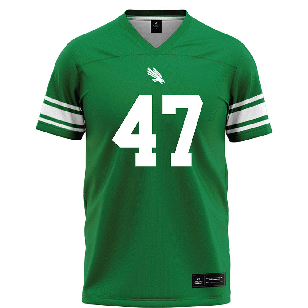 North Texas - NCAA Football : Jacob Poff - Green Football Jersey-0