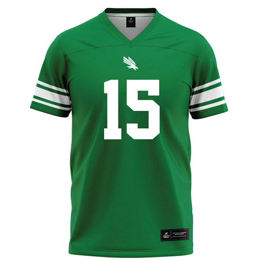 North Texas - NCAA Football : Andy Jean - Green Football Jersey-0