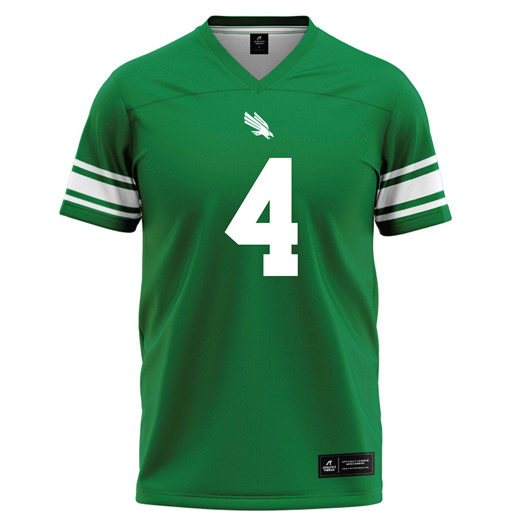 North Texas - NCAA Football : CJ Coombes - Green Football Jersey-0