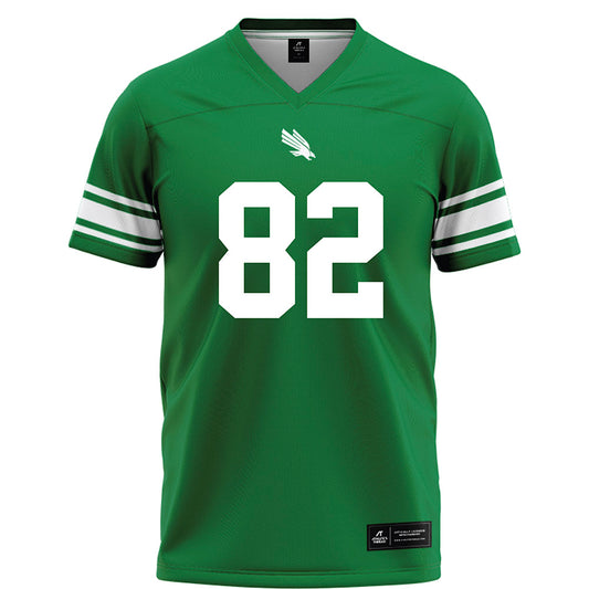 North Texas - NCAA Football : Connor Vaughn - Green Football Jersey-0