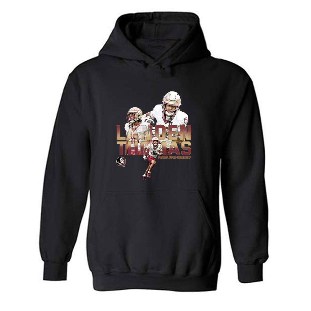 FSU - NCAA Football : Landen Thomas - Hooded Sweatshirt Player Collage