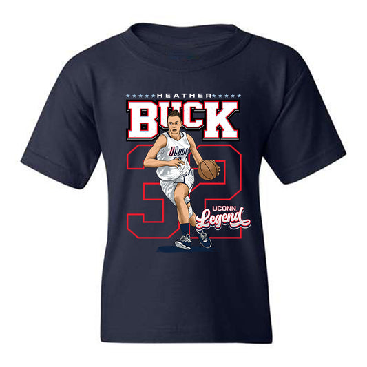 UConn - Womens Basketball Legends : Heather Buck - Youth T-Shirt