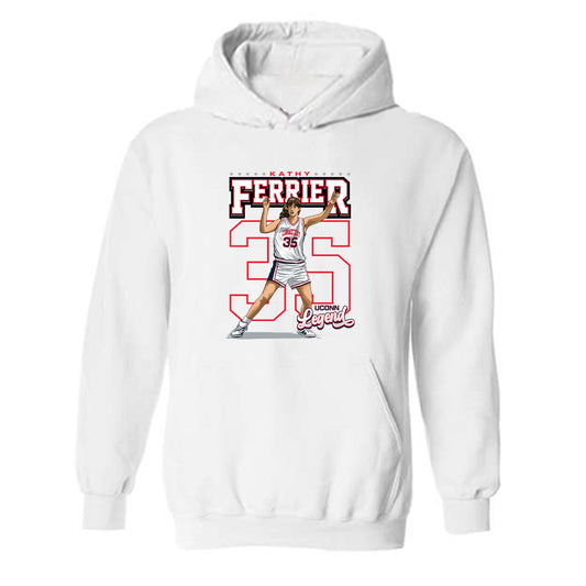 UConn - Womens Basketball Legends : Kathy Ferrier - Hooded Sweatshirt