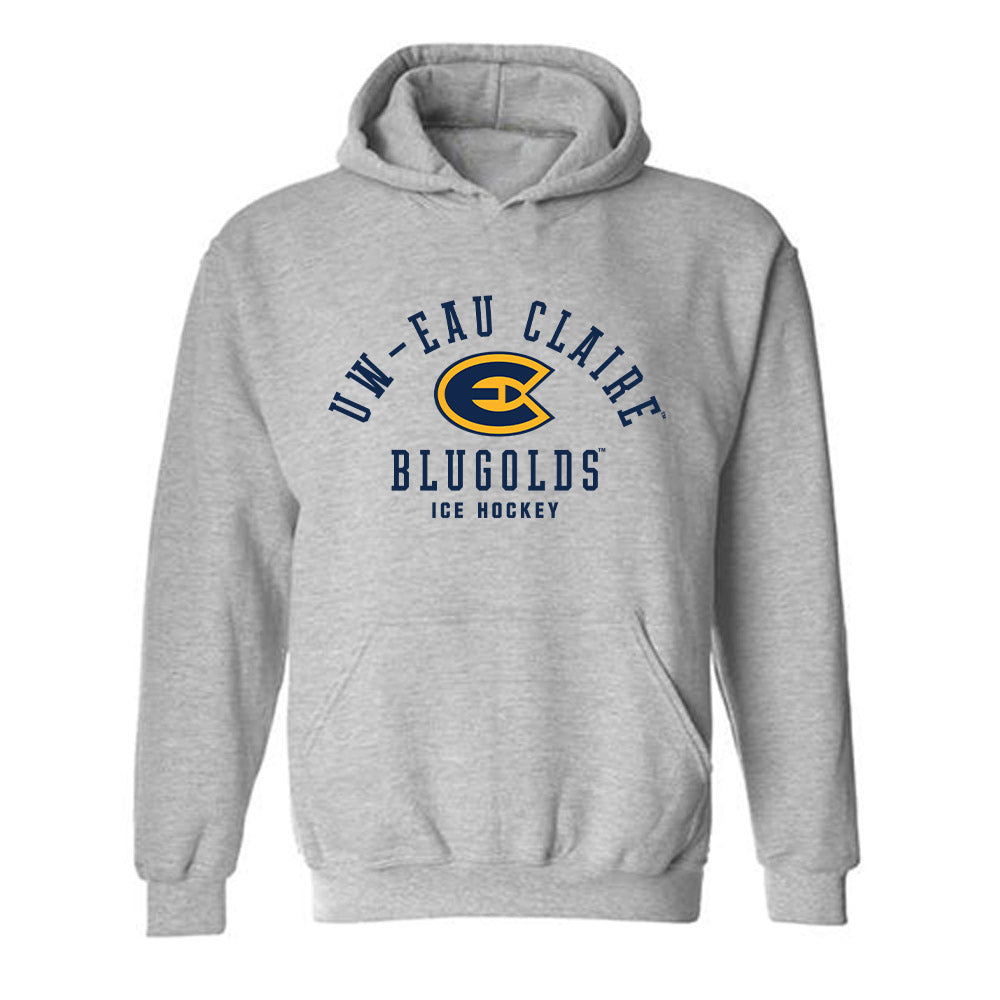UW Eau Claire - NCAA Men's Ice Hockey : Logan Ganz - Classic Shersey Hooded Sweatshirt-0