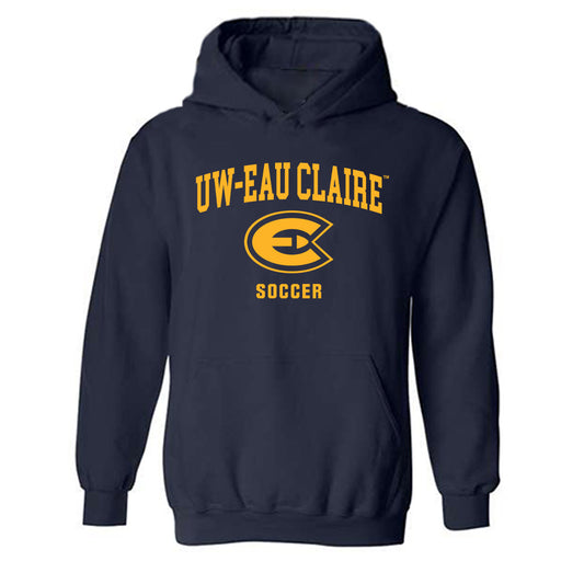 UW Eau Claire - NCAA Men's Soccer : Oge Enwemnwa - Classic Shersey Hooded Sweatshirt-0