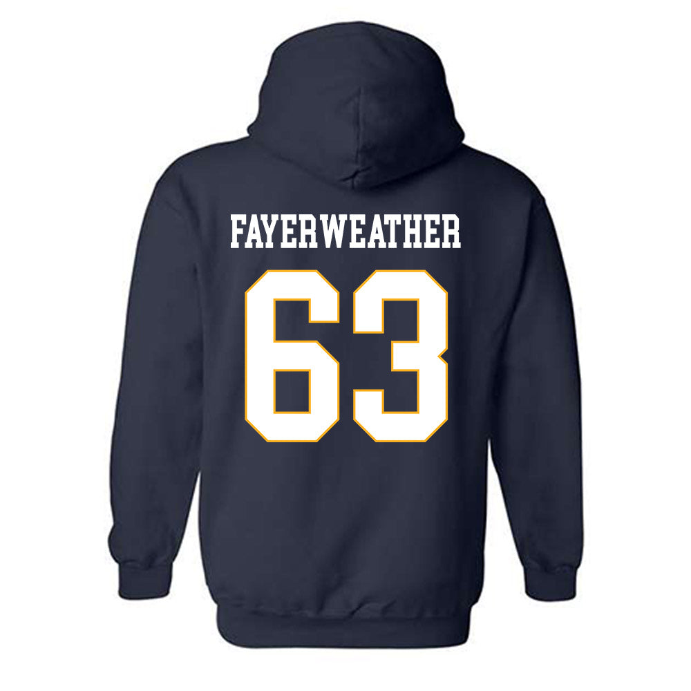 UW Eau Claire - NCAA Football : Blake Fayerweather - Classic Fashion Shersey Hooded Sweatshirt-1