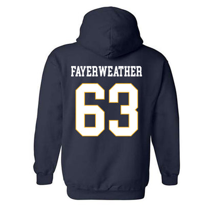 UW Eau Claire - NCAA Football : Blake Fayerweather - Classic Fashion Shersey Hooded Sweatshirt-1