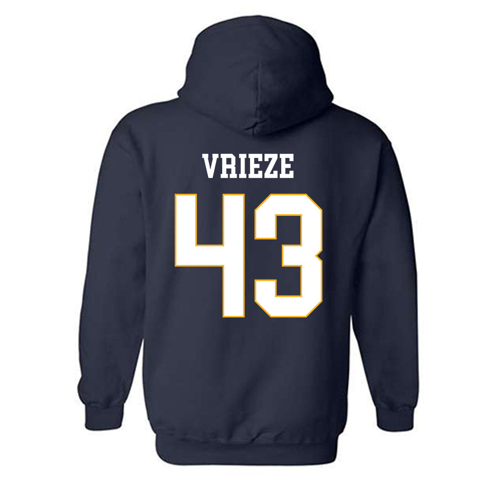 UW Eau Claire - NCAA Football : Logan Vrieze - Classic Fashion Shersey Hooded Sweatshirt-1