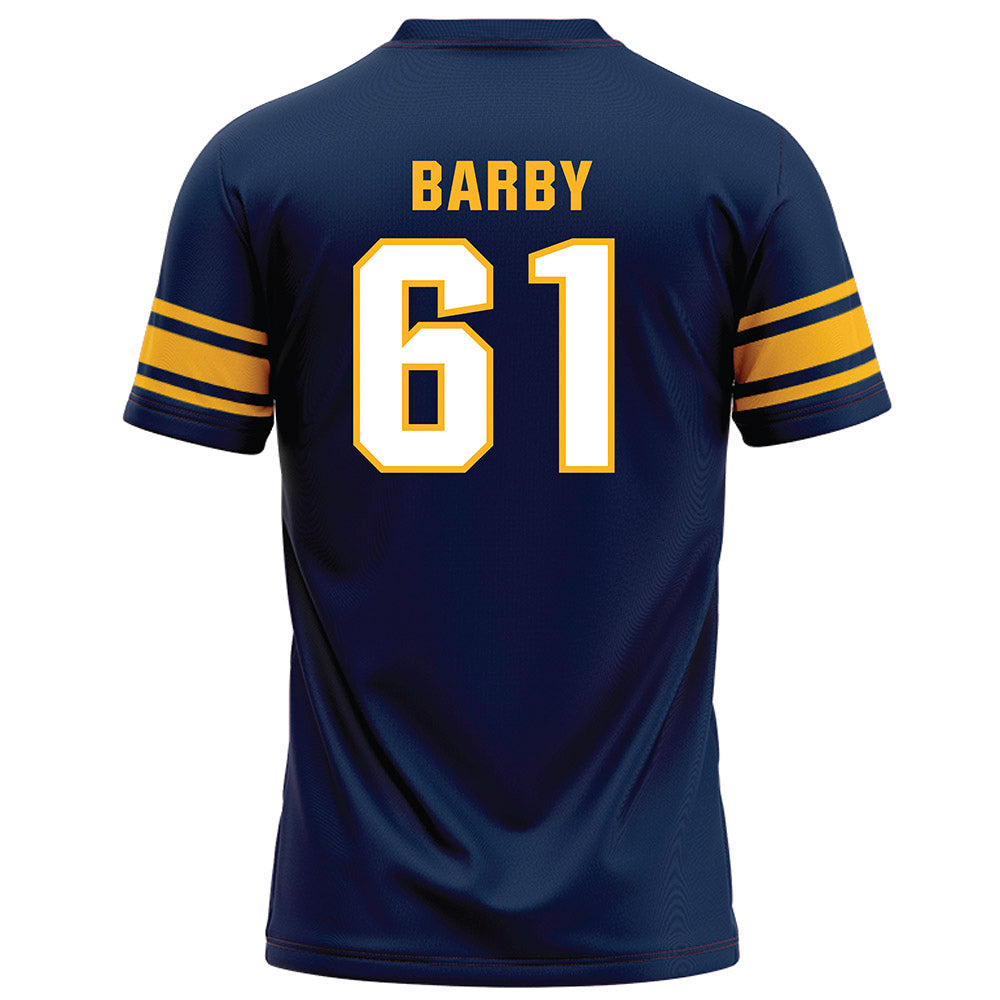 UW Eau Claire - NCAA Football : Lucas Barby - Navy Football Jersey-1