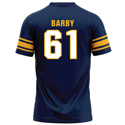 UW Eau Claire - NCAA Football : Lucas Barby - Navy Football Jersey-1