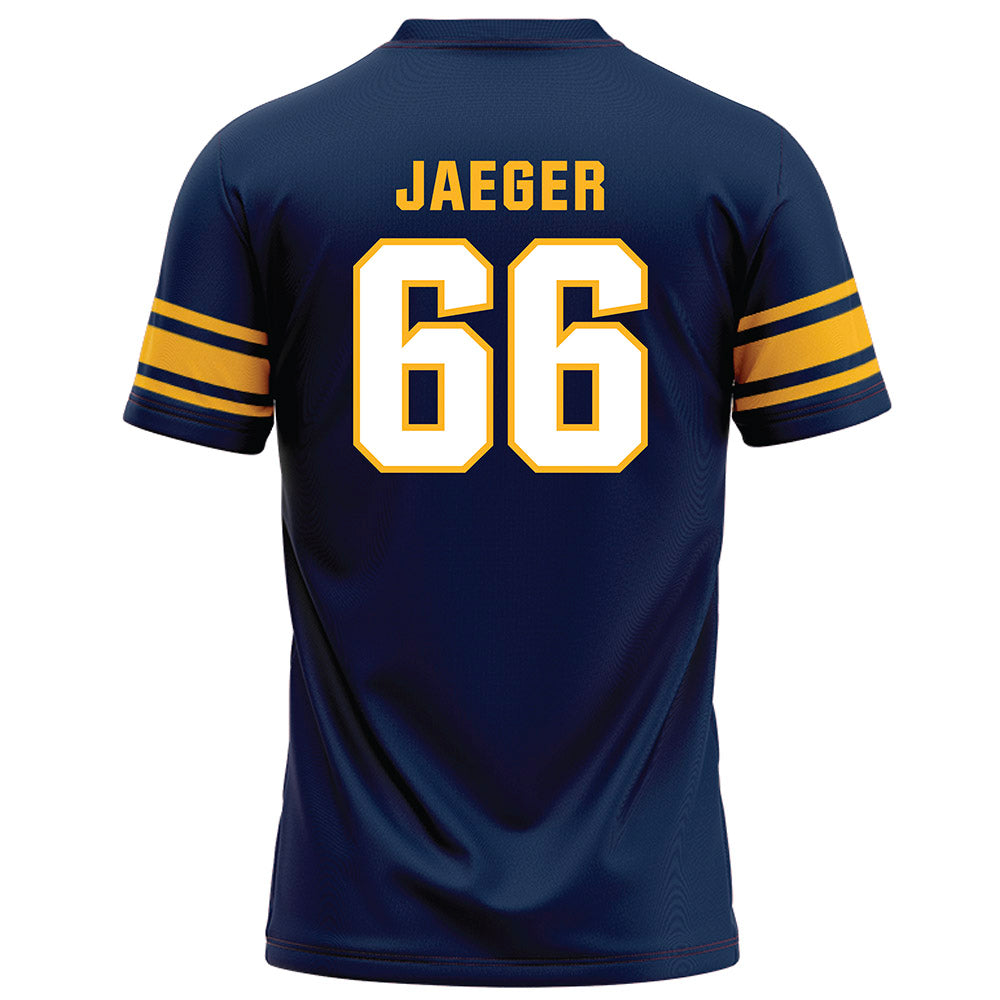 UW Eau Claire - NCAA Football : Weston Jaeger - Navy Football Jersey-1