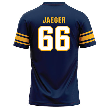 UW Eau Claire - NCAA Football : Weston Jaeger - Navy Football Jersey-1