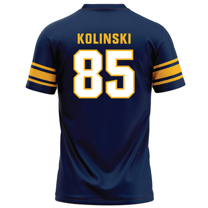 UW Eau Claire - NCAA Football : Jayce Kolinski - Navy Football Jersey-1