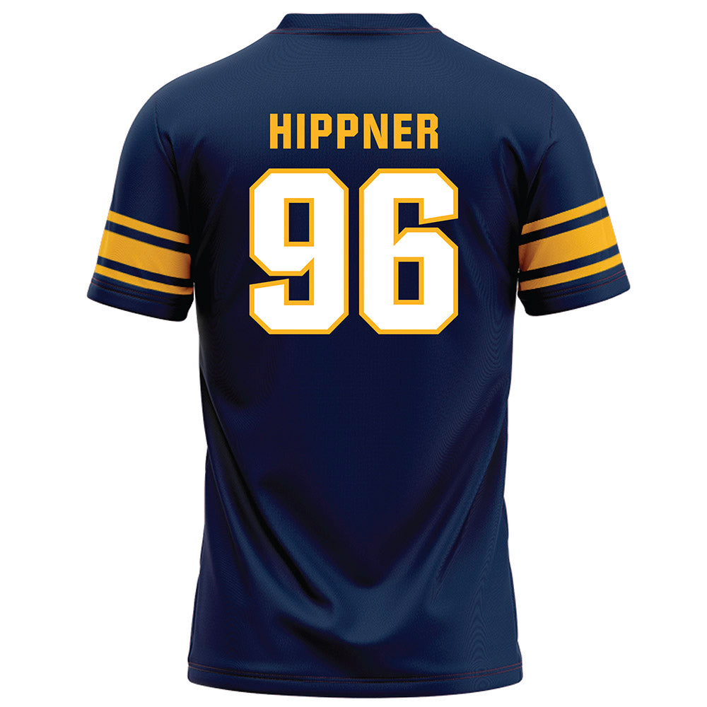 UW Eau Claire - NCAA Football : Kevin Hippner - Navy Football Jersey-1