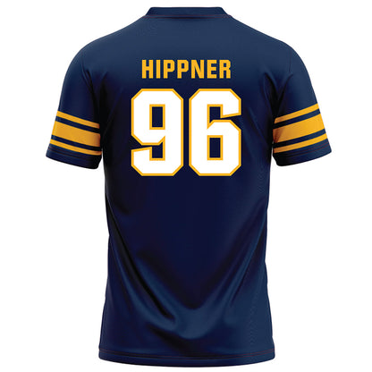 UW Eau Claire - NCAA Football : Kevin Hippner - Navy Football Jersey-1