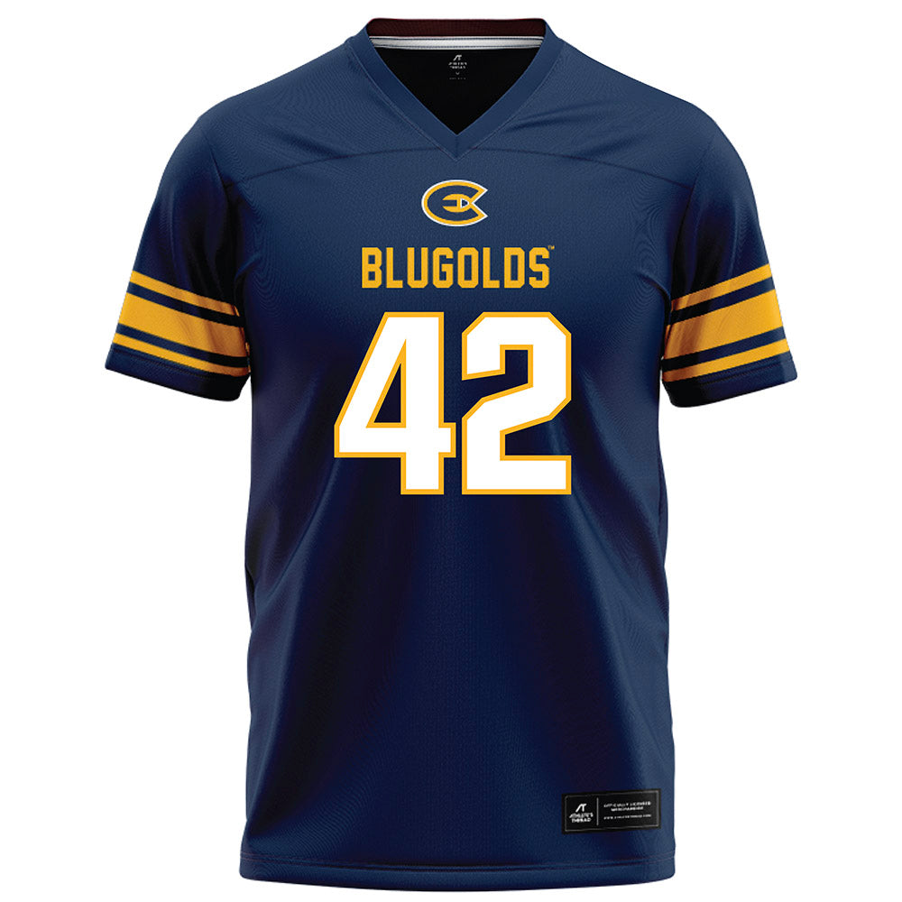 UW Eau Claire - NCAA Football : Carter Christy - Navy Football Jersey-0