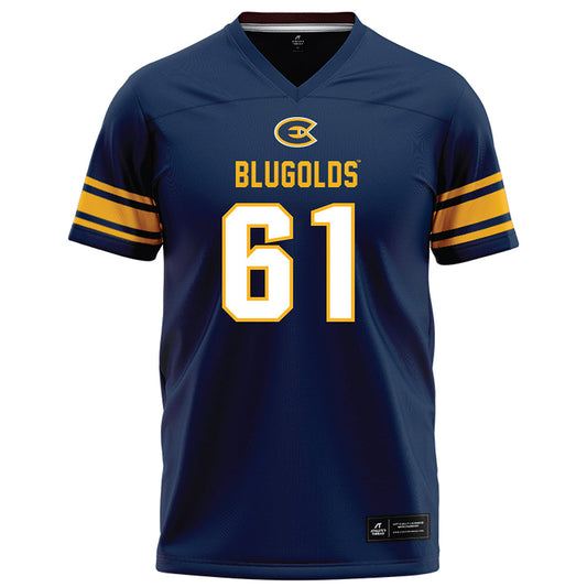 UW Eau Claire - NCAA Football : Lucas Barby - Navy Football Jersey-0