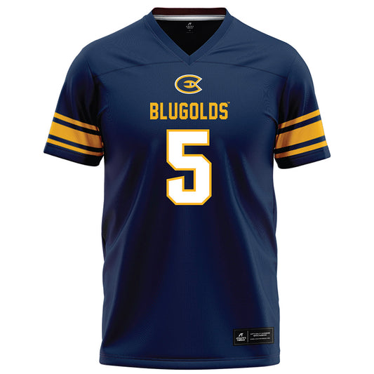 UW Eau Claire - NCAA Football : Madden Mahr - Navy Football Jersey-0