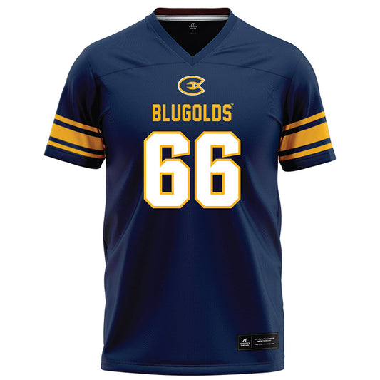 UW Eau Claire - NCAA Football : Weston Jaeger - Navy Football Jersey-0