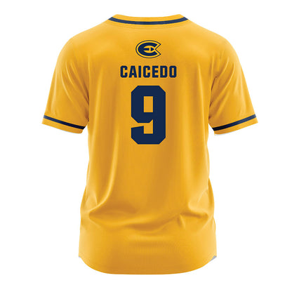 UW Eau Claire - NCAA Baseball : Diego Caicedo - Gold Jersey-1