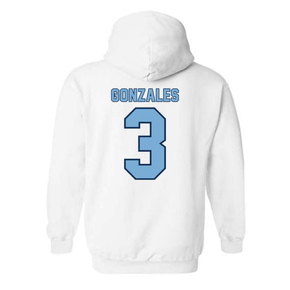 The Citadel - NCAA Men's Basketball : Marcos Gonzales - Classic Shersey Hooded Sweatshirt-1