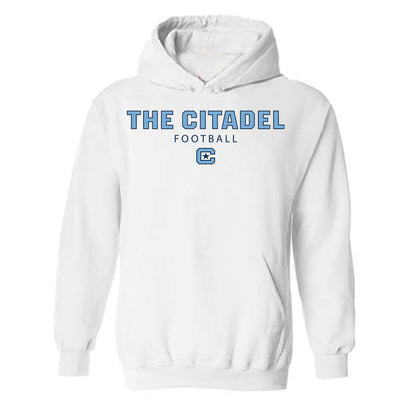 The Citadel - NCAA Football : Xavier Hill - Classic Shersey Hooded Sweatshirt-0