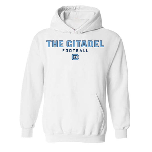 The Citadel - NCAA Football : Brock Hundley - Classic Shersey Hooded Sweatshirt-0
