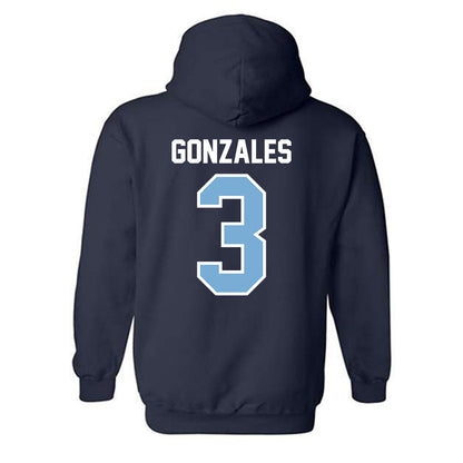 The Citadel - NCAA Men's Basketball : Marcos Gonzales - Classic Shersey Hooded Sweatshirt-1