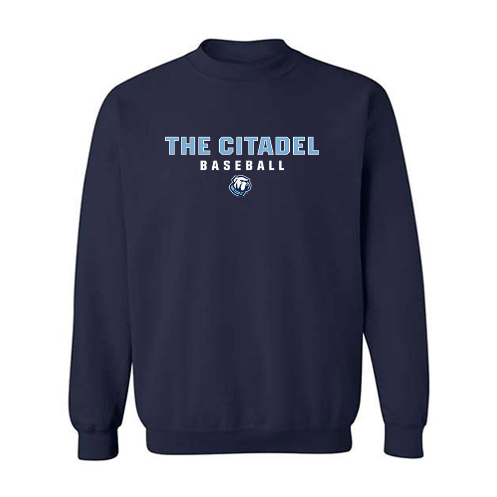The Citadel - NCAA Baseball : Nathan Landeck - Classic Shersey Crewneck Sweatshirt-0