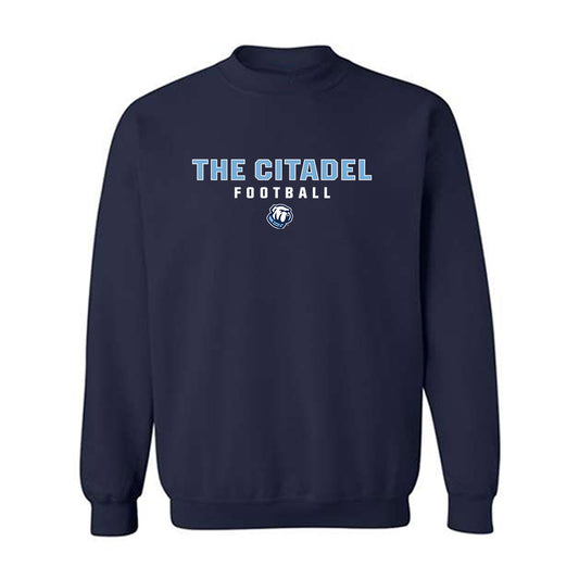 The Citadel - NCAA Football : Evan Kiely - Classic Shersey Crewneck Sweatshirt-0