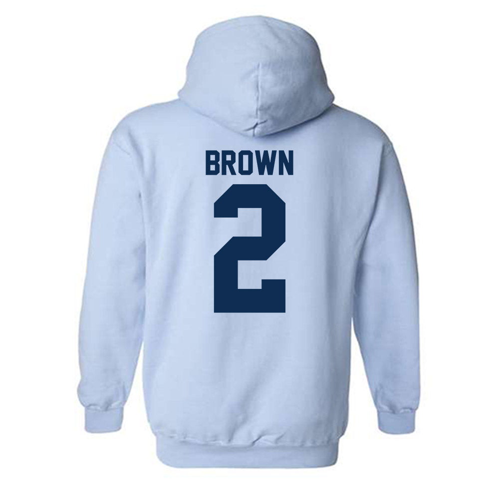 The Citadel - NCAA Football : Zyion Brown - Classic Shersey Hooded Sweatshirt-1