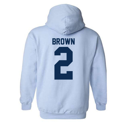 The Citadel - NCAA Football : Zyion Brown - Classic Shersey Hooded Sweatshirt-1