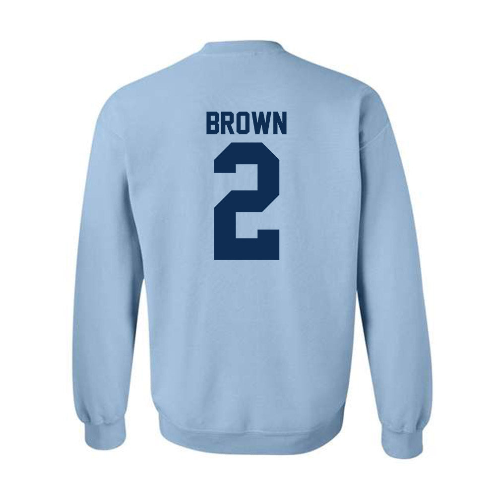 The Citadel - NCAA Football : Zyion Brown - Classic Shersey Crewneck Sweatshirt-1