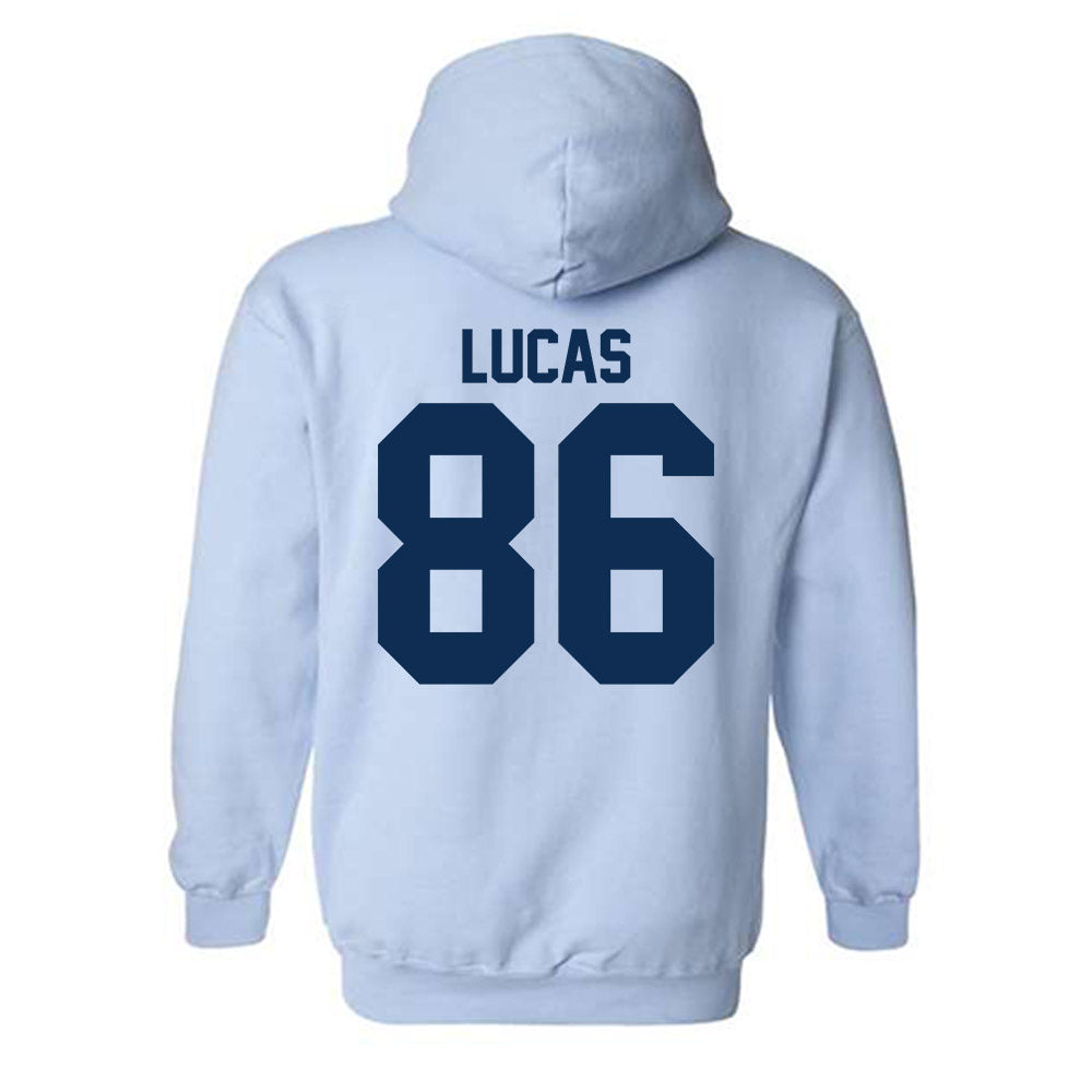 The Citadel - NCAA Football : Noah Lucas - Classic Shersey Hooded Sweatshirt-1