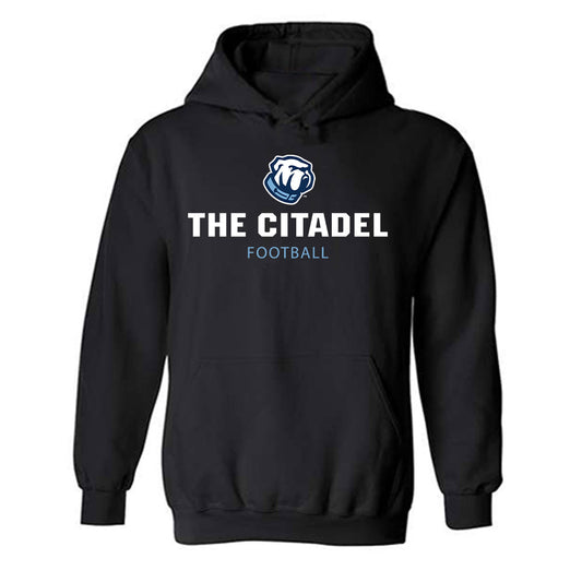 The Citadel - NCAA Football : Evan Kiely - Classic Shersey Hooded Sweatshirt-0