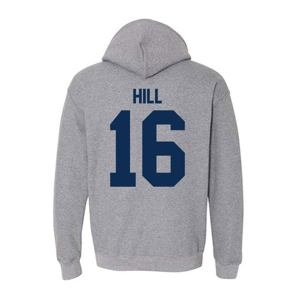 The Citadel - NCAA Football : Xavier Hill - Classic Shersey Hooded Sweatshirt-1