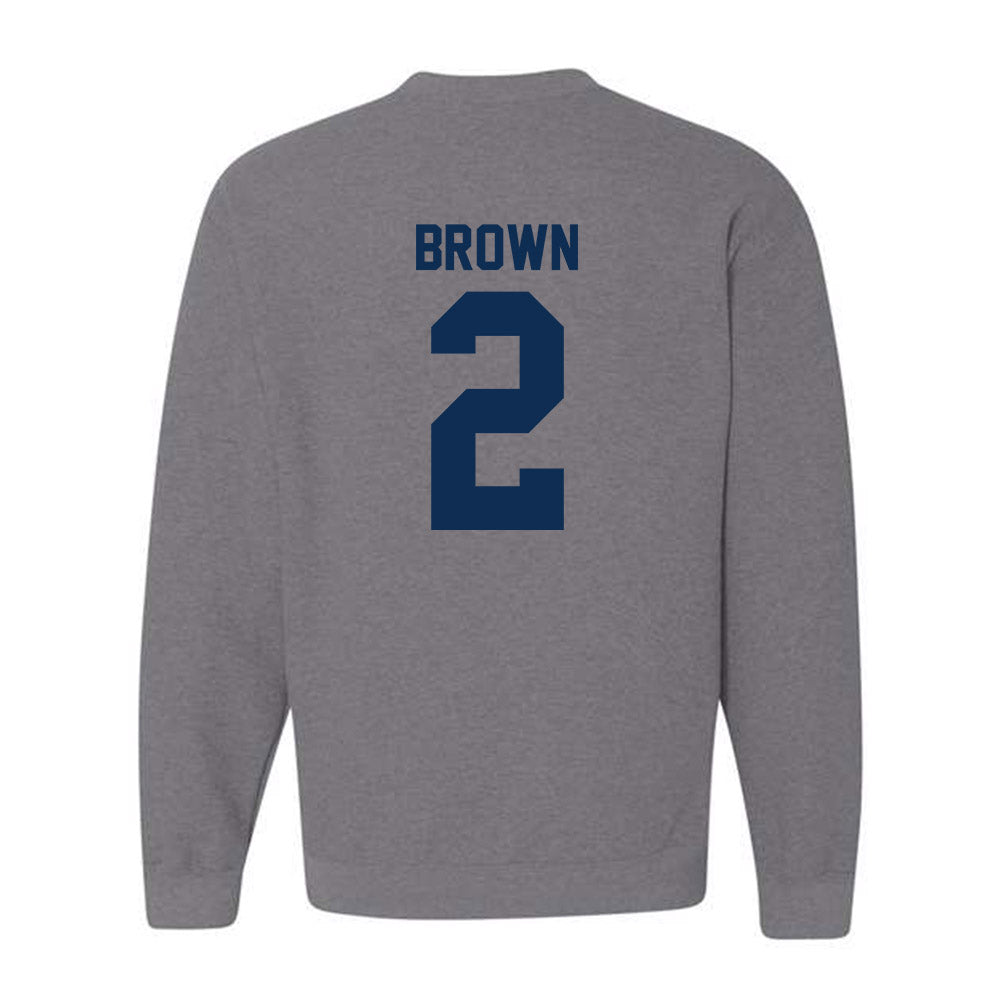 The Citadel - NCAA Football : Zyion Brown - Classic Shersey Crewneck Sweatshirt-1