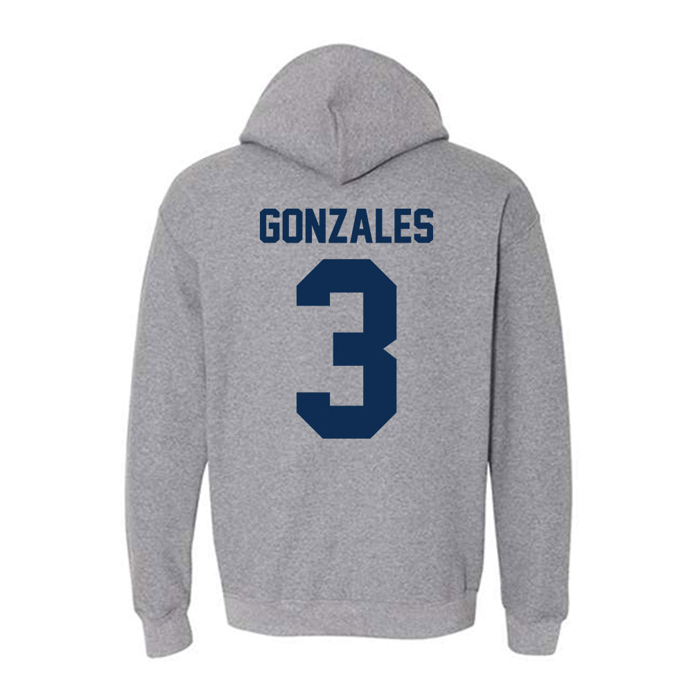The Citadel - NCAA Men's Basketball : Marcos Gonzales - Classic Shersey Hooded Sweatshirt-1