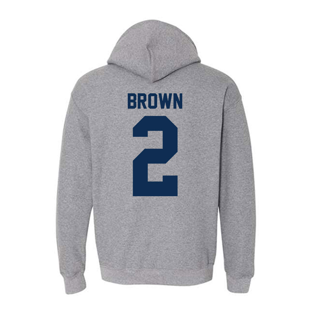 The Citadel - NCAA Football : Zyion Brown - Classic Shersey Hooded Sweatshirt-1