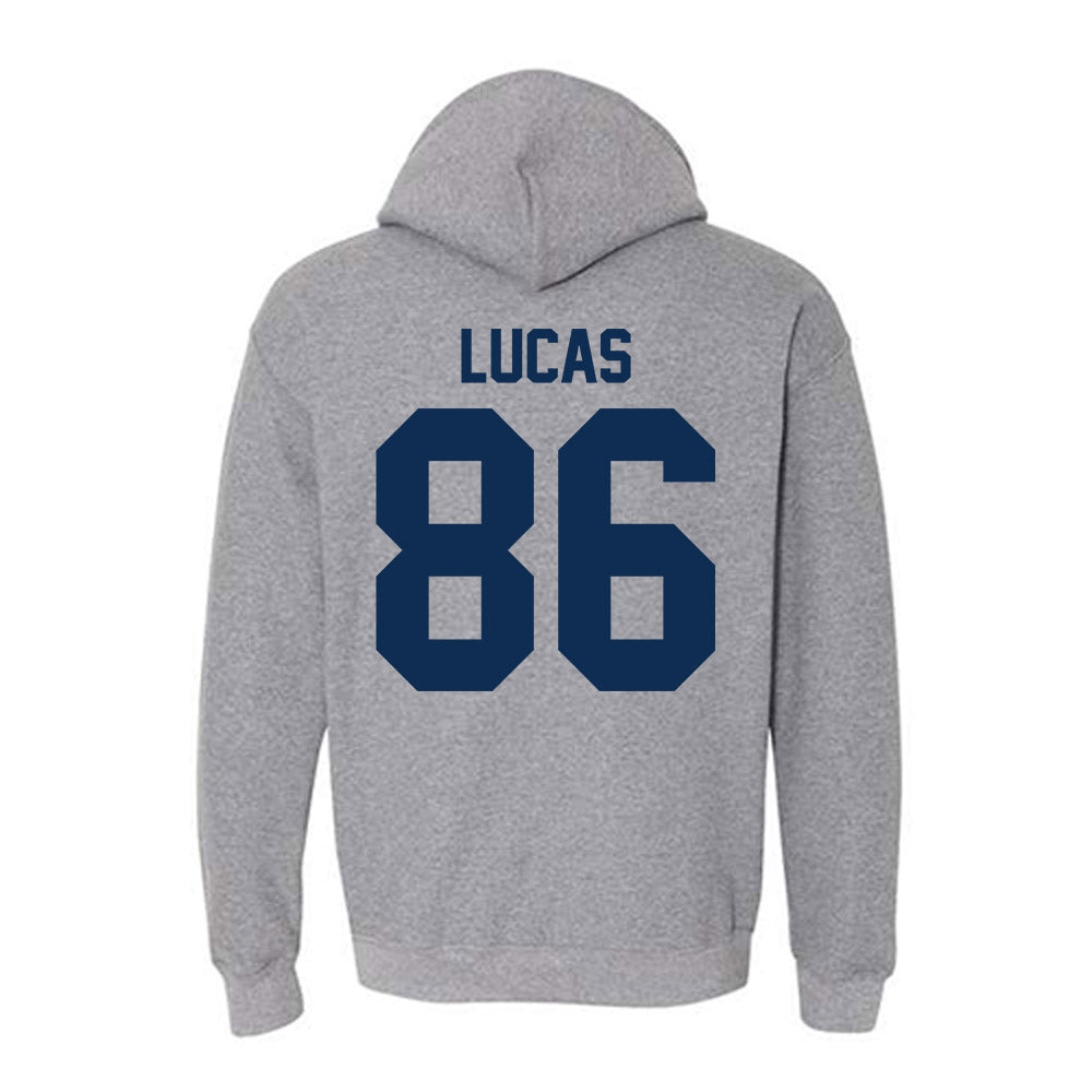 The Citadel - NCAA Football : Noah Lucas - Classic Shersey Hooded Sweatshirt-1