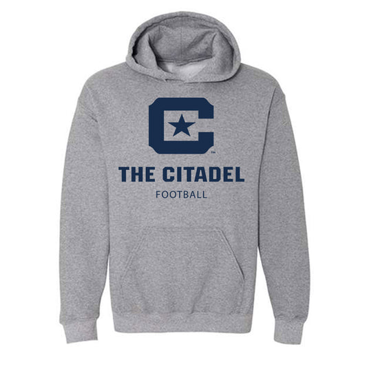 The Citadel - NCAA Football : Evan Kiely - Classic Shersey Hooded Sweatshirt-0