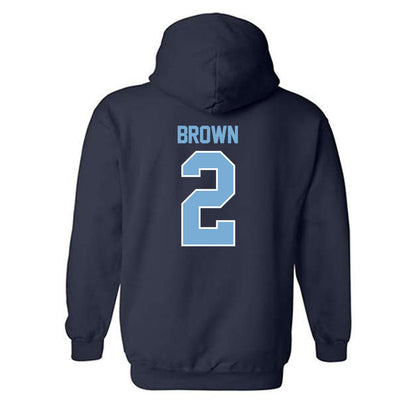 The Citadel - NCAA Football : Zyion Brown - Classic Fashion Shersey Hooded Sweatshirt-1