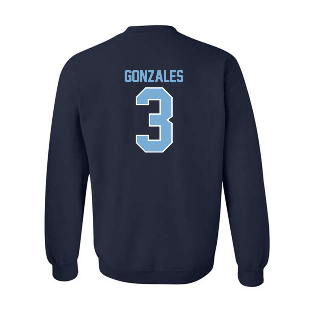 The Citadel - NCAA Men's Basketball : Marcos Gonzales - Classic Fashion Shersey Crewneck Sweatshirt-1