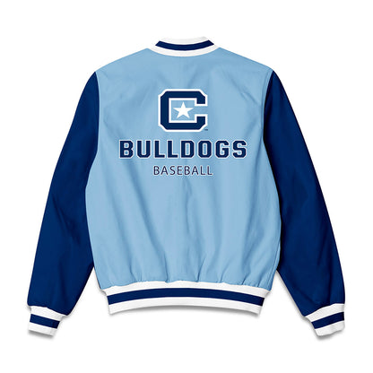 The Citadel - NCAA Baseball : Nathan Landeck - Bomber Jacket-1