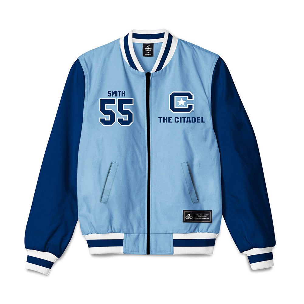 The Citadel - NCAA Football : Malachi Smith - Bomber Jacket-0