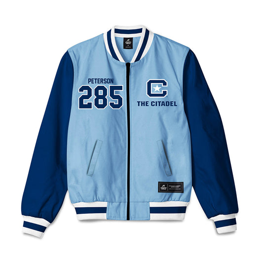 The Citadel - NCAA Wrestling : Lance Peterson - Bomber Jacket-0