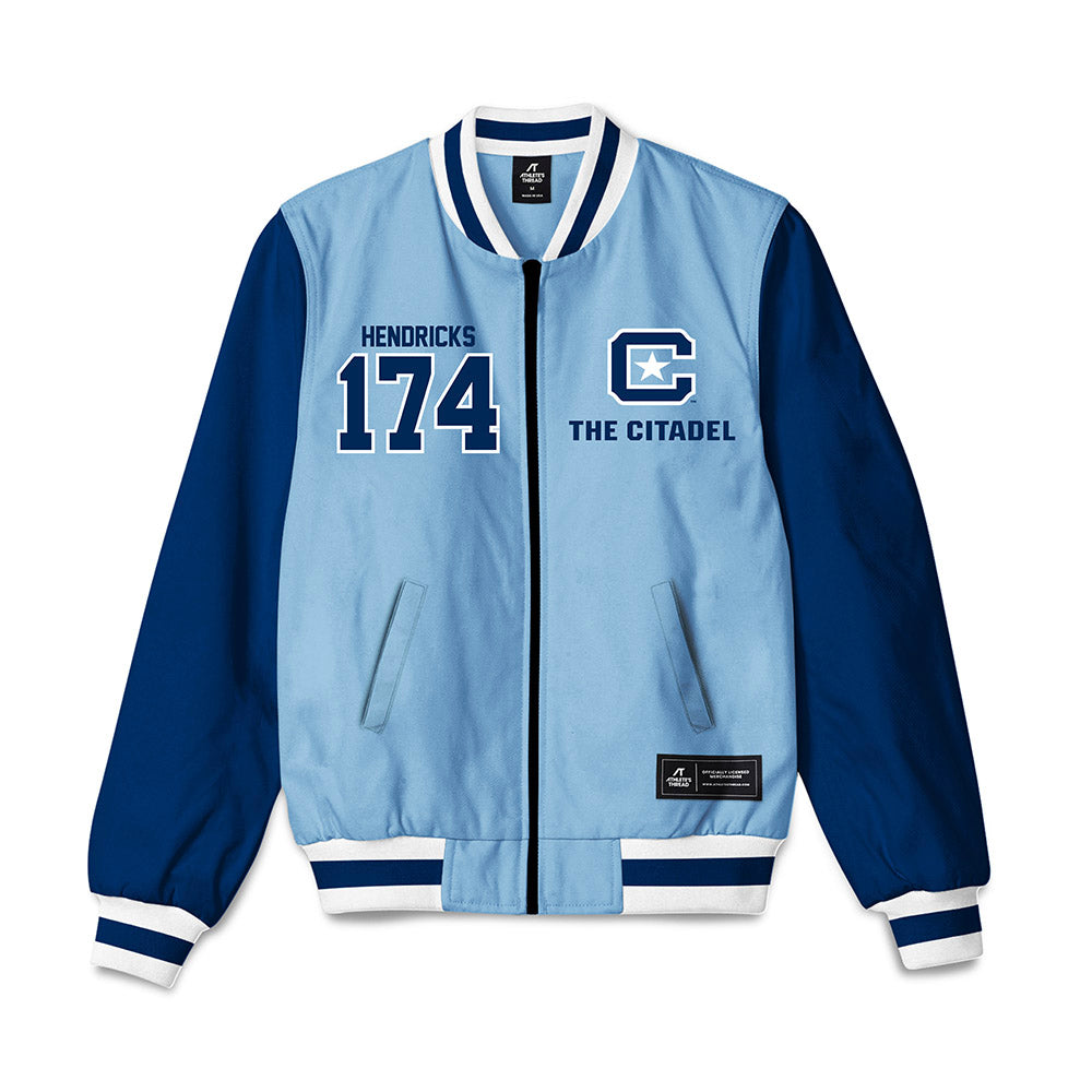 The Citadel - NCAA Wrestling : Owen Hendricks - Bomber Jacket-0