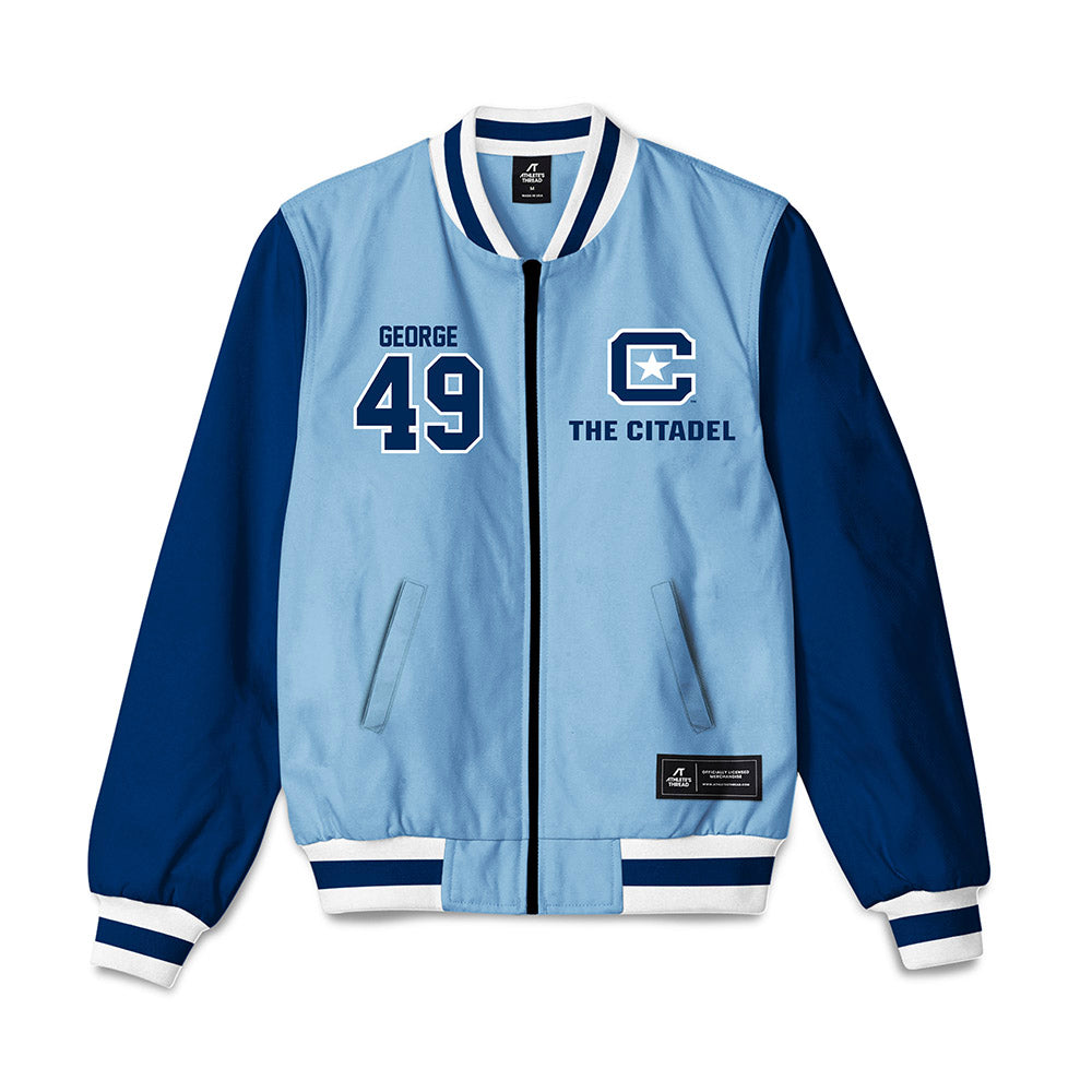 The Citadel - NCAA Football : Kellen George - Bomber Jacket-0
