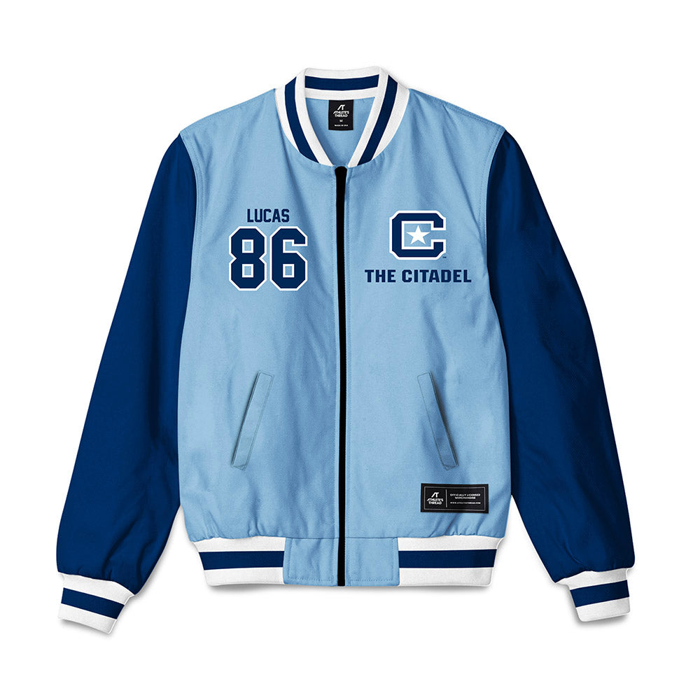The Citadel - NCAA Football : Noah Lucas - Bomber Jacket-0