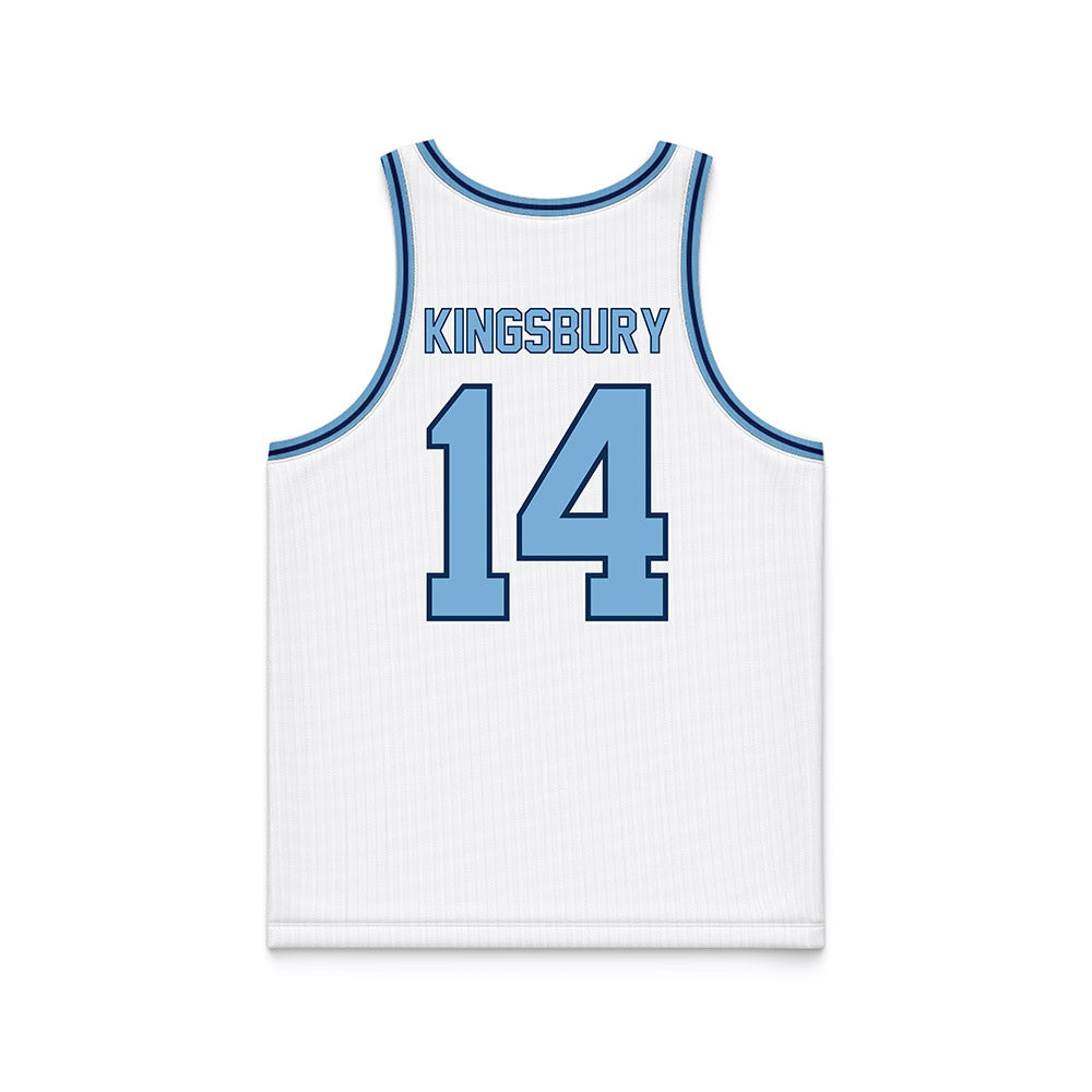 The Citadel - NCAA Men's Basketball : Carter Kingsbury - White Basketball Jersey-1